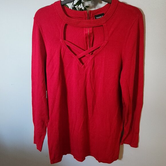 Sexy Strappy Zippered Sweater from Torrid - Picture 5 of 7